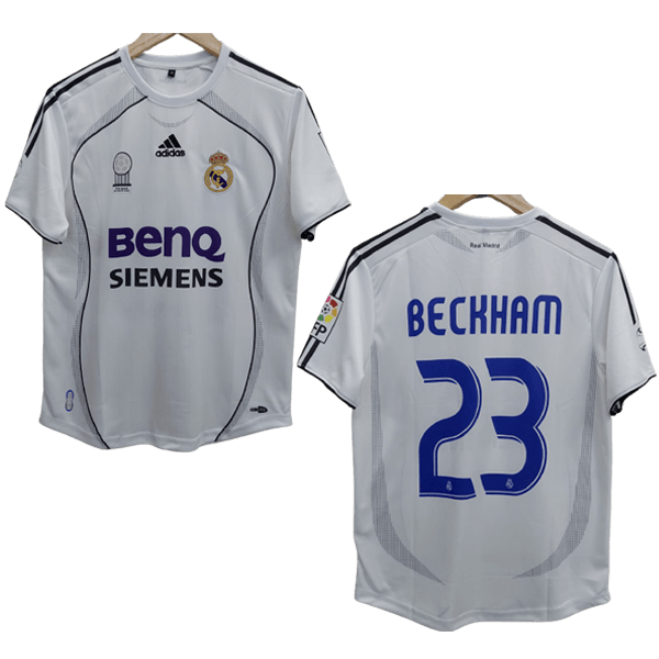 Beckham 2006-07 Real Madrid Home Jersey  Retro Collection