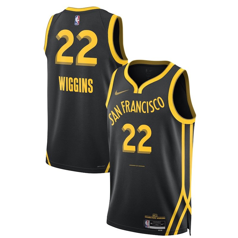 Andrew Wiggins Golden State Warriors Unisex 23/24 NBA Jersey - Black - City Edition