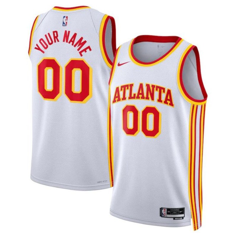 Atlanta Hawks Unisex 2023 White NBA Jersey - Association Edition