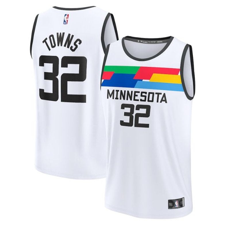 Karl-Anthony Towns Minnesota Timberwolves Unisex 2023 Fastbreak NBA Jersey - City Edition - White