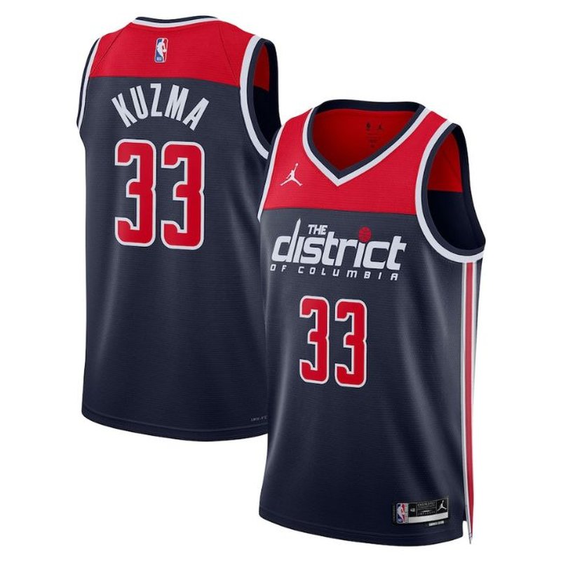 Kyle Kuzma Washington Wizards Unisex 2023 Statement Edition NBA Jersey - Navy