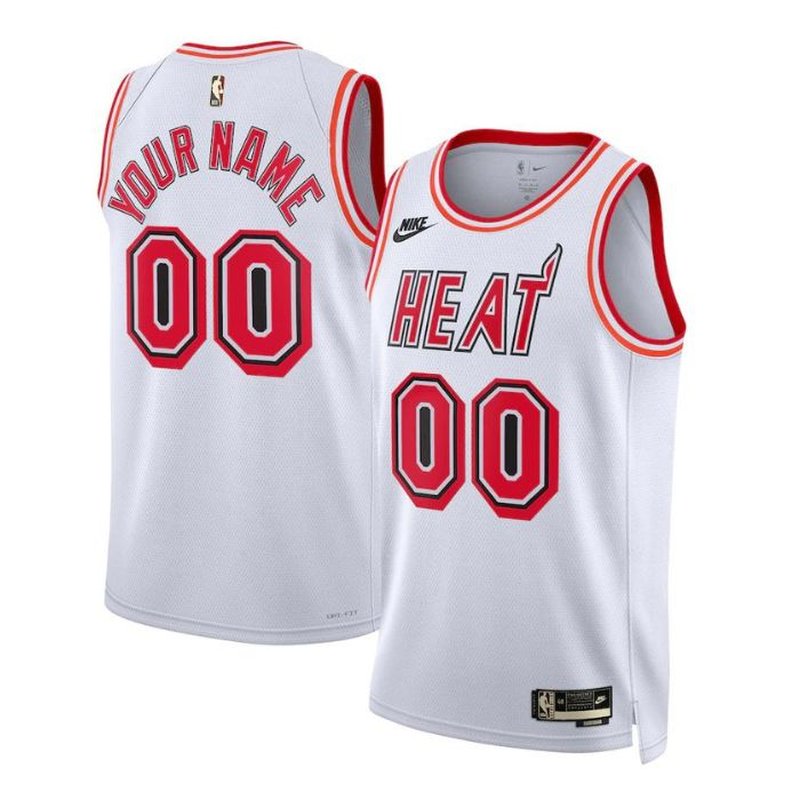 Miami Heat Unisex 2023 NBA Jersey - Classic Edition - White