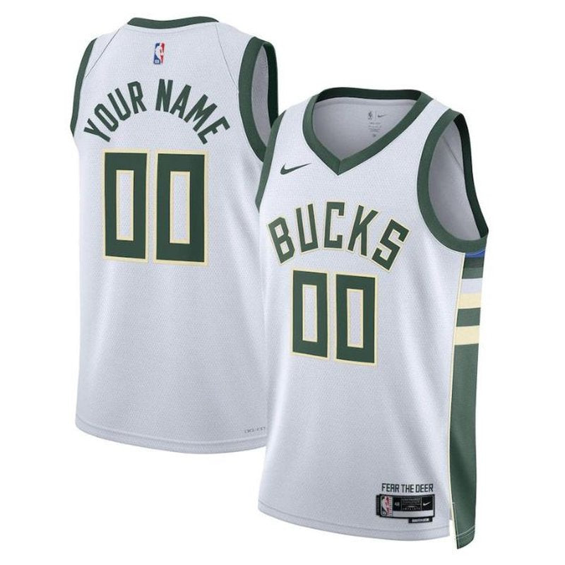 Milwaukee Bucks Unisex 2023 White NBA Jersey - Association Edition