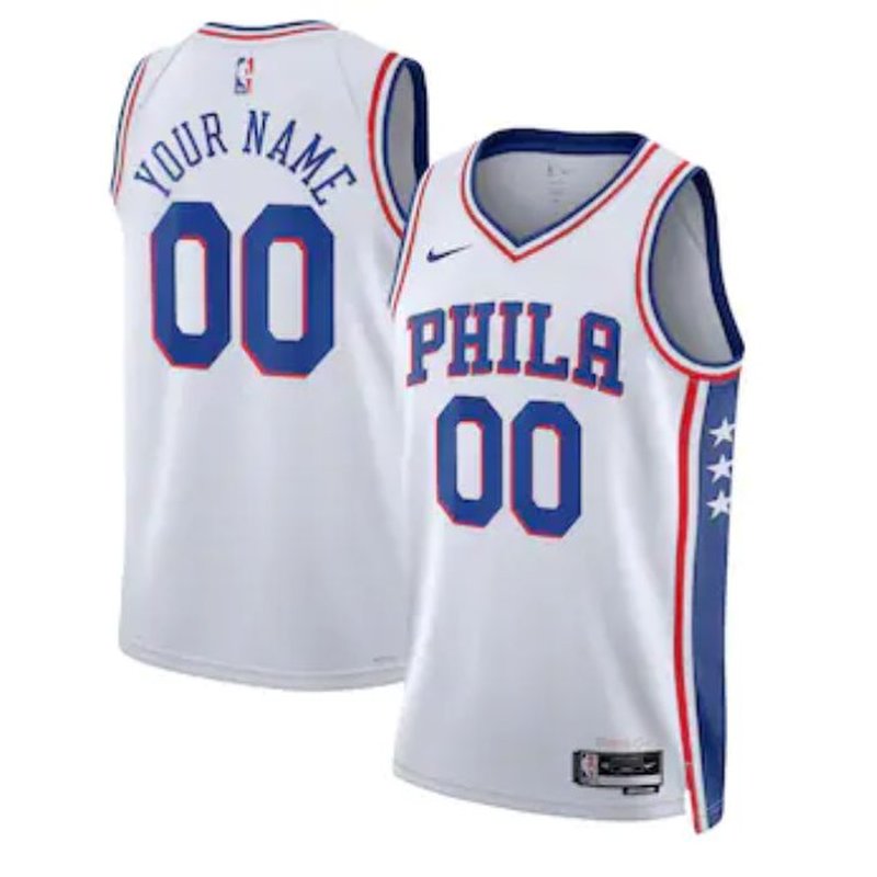 Philadelphia 76ers Unisex 2023 White NBA Jersey - Association Edition