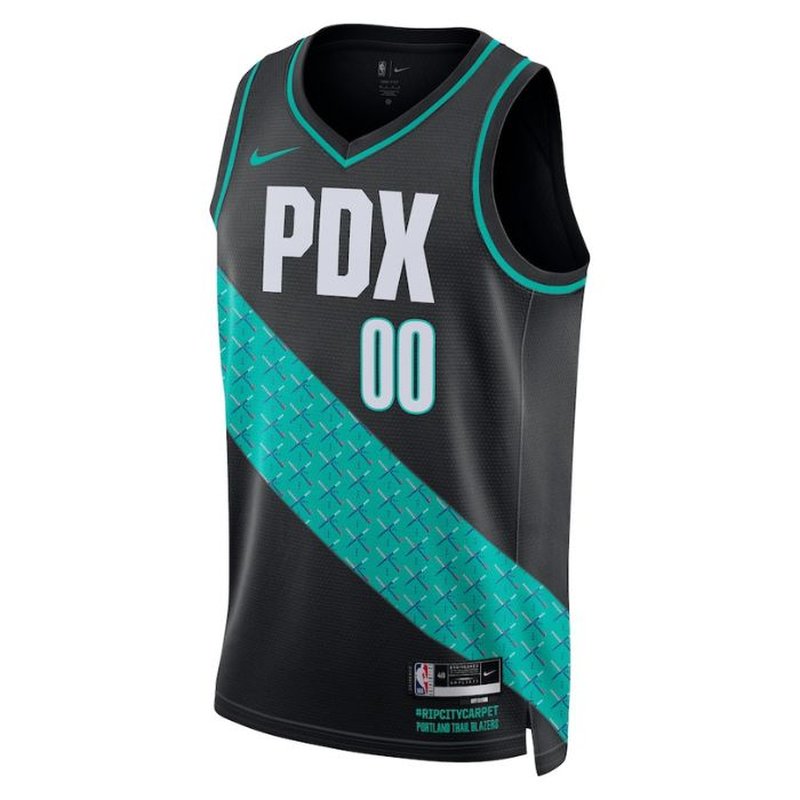 Portland Trail Blazers Unisex 2023 NBA Jersey - City Edition - Black