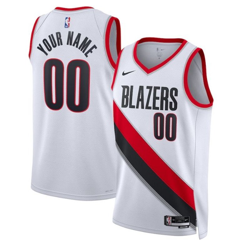 Portland Trail Blazers Unisex 2023 White NBA Jersey - Association Edition