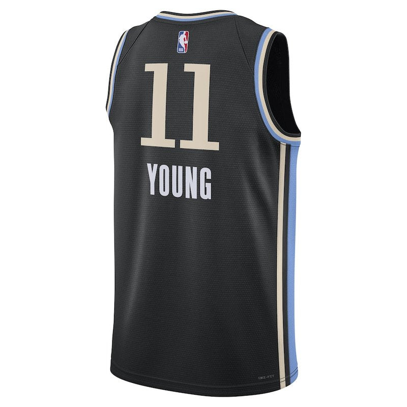 Trae Young Atlanta Hawks Unisex 23/24 NBA Jersey - Black - City Edition